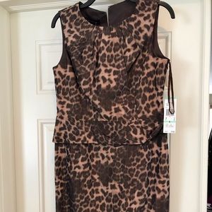 Anne Klein leopard print dress